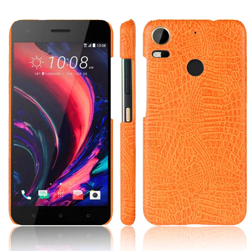 Для HTC Desire 10 Pro 10Pro 5 &quotчехол с крокодиловым узором Жесткий ПК Обложка на заднюю