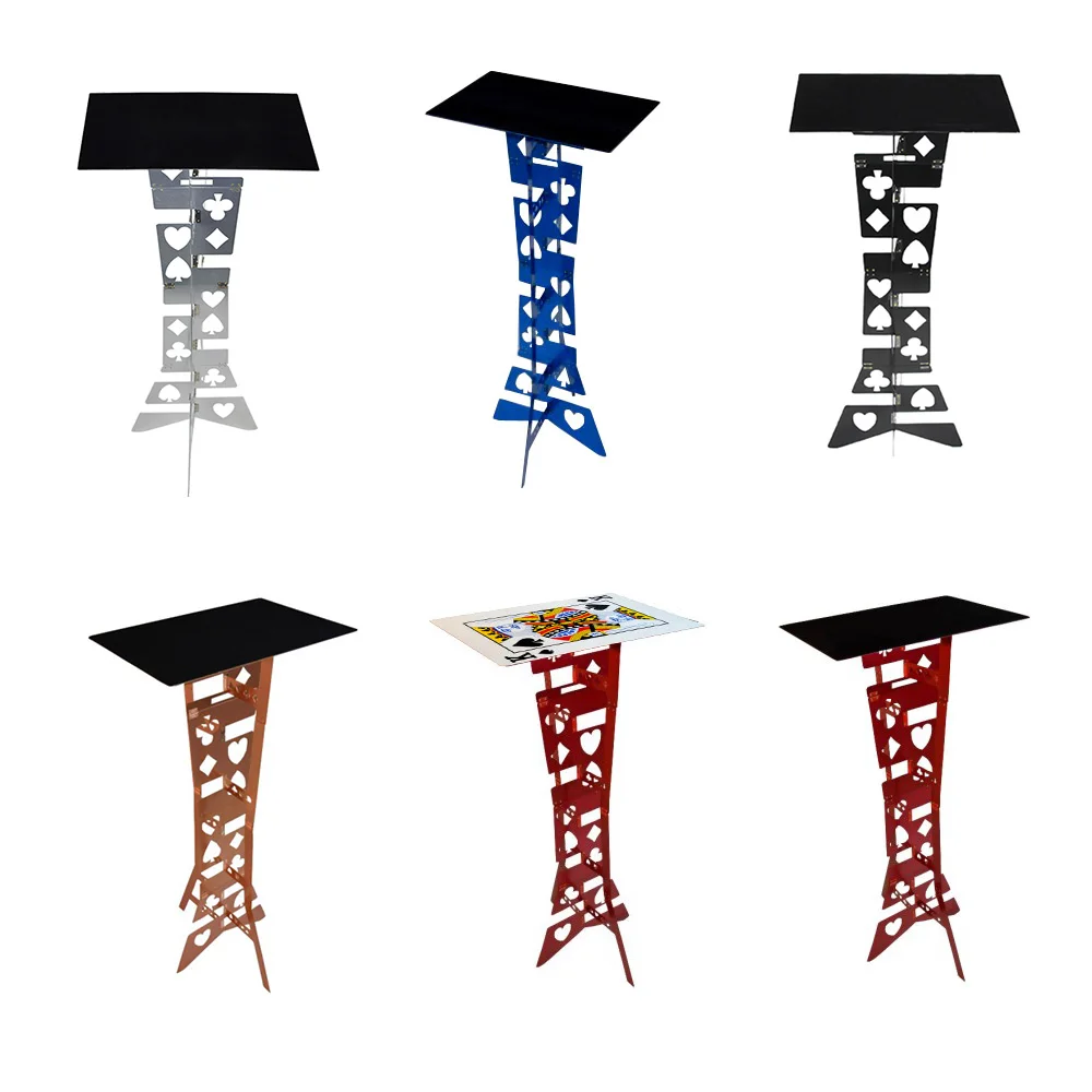 Aluminum Alloy Magic Folding Table Magic Tricks Magician Best Table Stage Close Up Illusions Magia Accessories Easy to Carry