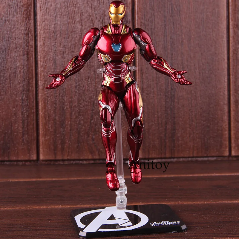 Figuarts СВЧ Железный человек MK50& Tamashi сценические ПВХ Фигурки Marvel Мстители Бесконечность войны со знаком Железного человека 50 Коллекционная модель игрушки
