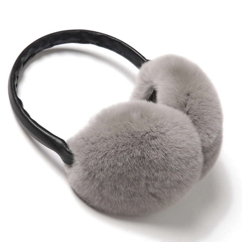 New Autumn and winter new rex rabbit fur earmuffs warm cute deaf real 200 | Аксессуары для одежды
