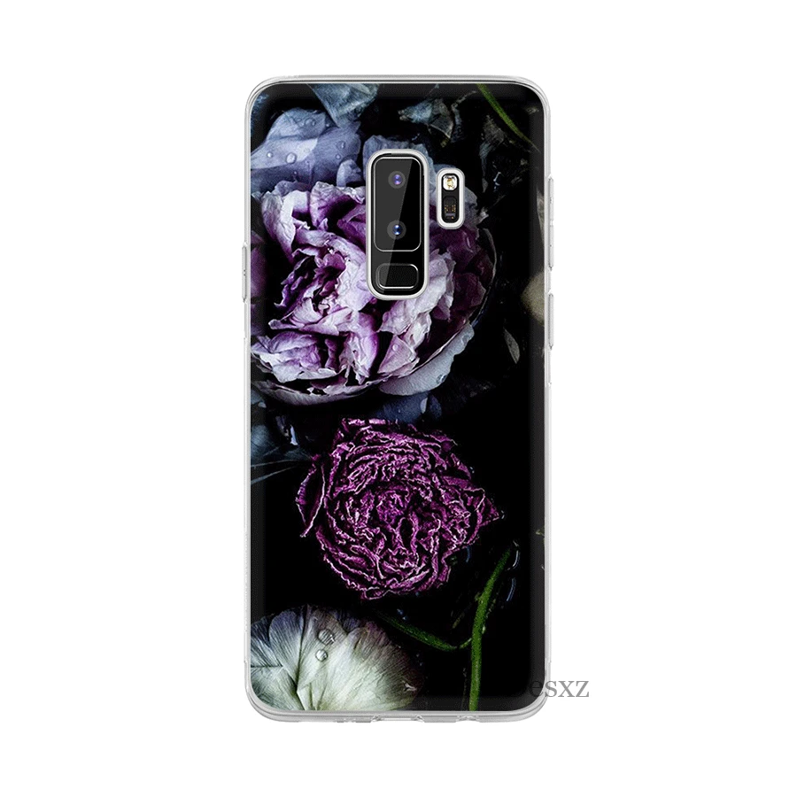 Чехол для мобильного телефона Desxz с черным цветком Жесткий ПК Samsung Galaxy J1 J2 J3 J5 Prime J6