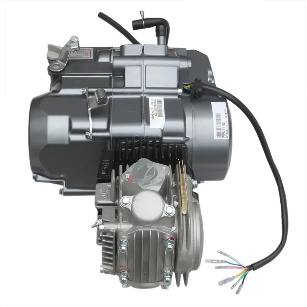 TDPRO Lifan 4 тактный двигатель 140cc запуск двигателя мотоцикла грязи питбайк двигатели стартер+ Масляный радиатор+ выхлоп+ 45 мм воздушный фильтр+ рычаг