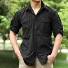 Летняя быстросохнущая сетчатая дышащая рубашка с длинными рукавами для мужчин, для активного отдыха на открытом воздухе, скалолазания, рыбалки, походов, велоспорта, тонкая Солнцезащитная быстросохнущая футболка