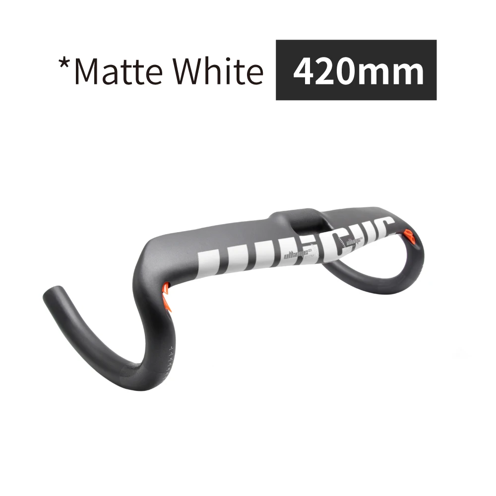 white Matte 420mm Горячая Распродажа S5 ультра-легкие суперсильная шоссейный велосипед гнутый корпус руля руль для велосипедов из углеродного материала волокна 31,8 мм* 400/420/440 мм - Цвет: white Matte 420mm