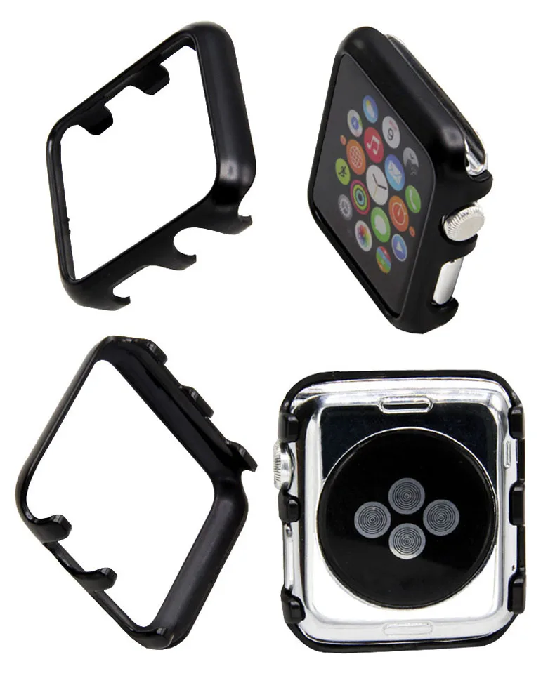 Чехол для Apple Watch 42 мм 38 мм iWatch 3 2 1 Рамка PC защитный бампер чехол позолоченный корпус
