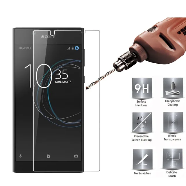 Закаленное Стекло для sony Xperia L1 G3311 G3312 G3313 двойной L2 H3311 M4 M5 Aqua E5 E4 Z1 Z2 Z3 Z4 Z5 компактный чехол Экран протектор