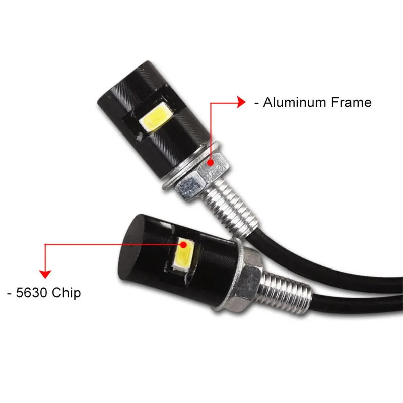 2 шт. Белый Мотоцикл низкое потребление Высокая мощность модная отвертка SMD LED