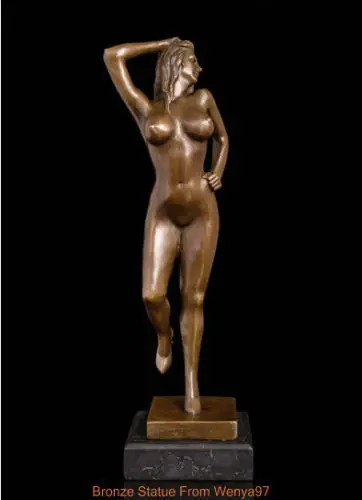 Красивое художественное украшение сексуальная обнаженная женская Бронзовая