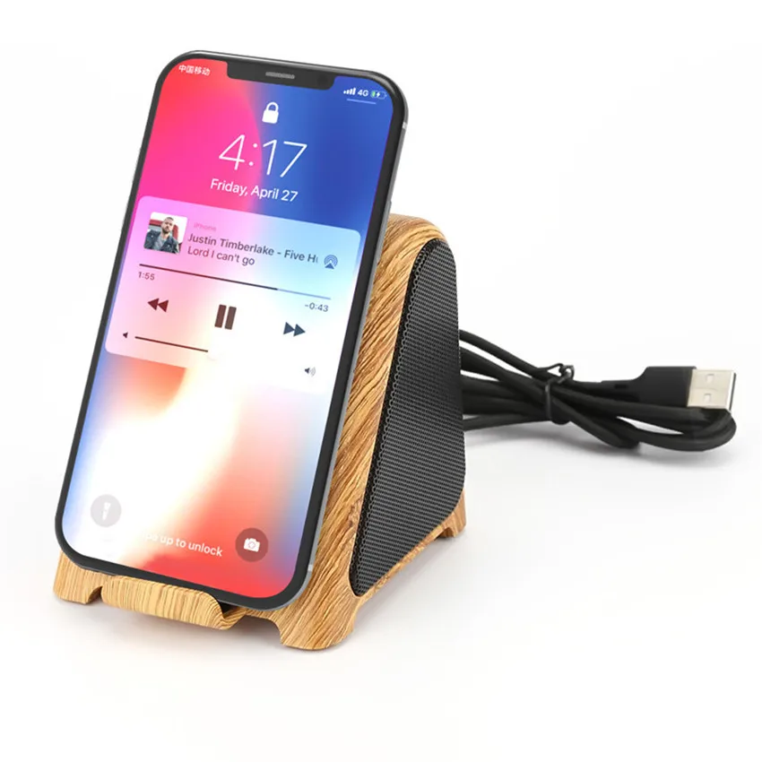 Деревянные Bluetooth bluutooth беспроводные колонки с QI беспроводным зарядным