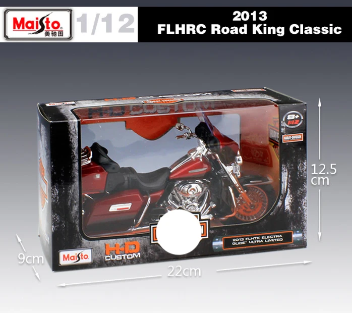 Коллекционная модель спортивного гоночного мотоцикла Maisto 1:12 2013 FLUTK ELECTRA GLIDE ULTRA