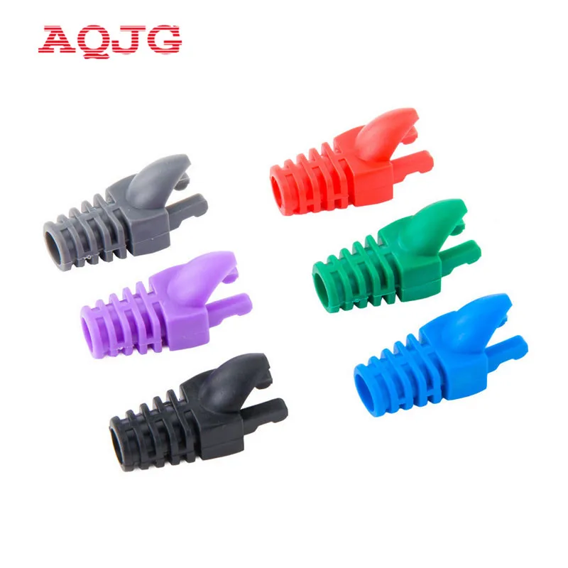 Красочная оболочка сетевого штекера RJ45 CAT5 CAT5E CAT6 Ethernet Защитная Крышка