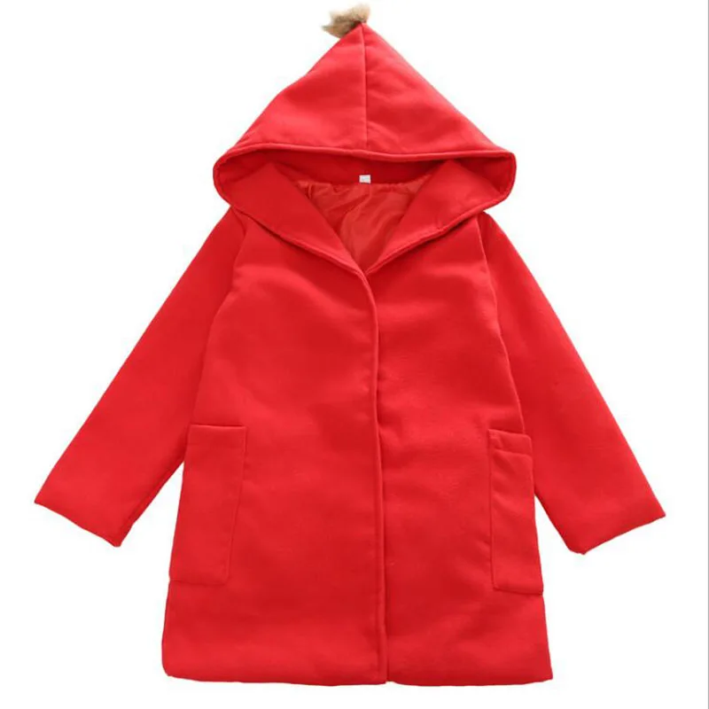 2018 Girls Jacket girls Trench Coat Autumn Children Long Kids Solid Jackets and Coats Teenage Outwear |