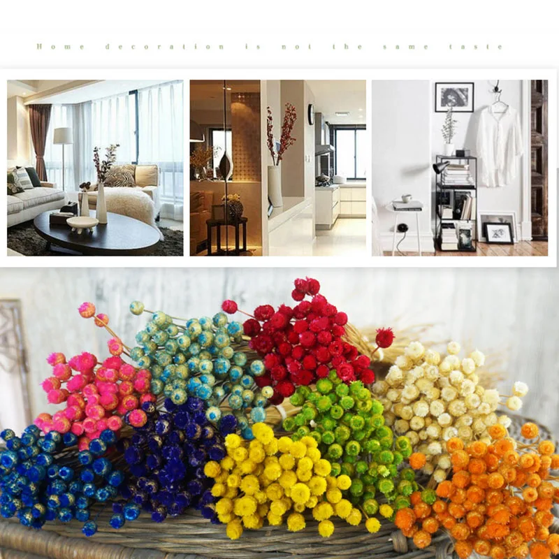 50pcs/lot Home Decor Dried Flower Bouquet Natural Flowers Wedding Party Decorative Photography Props 0.22 | Дом и сад
