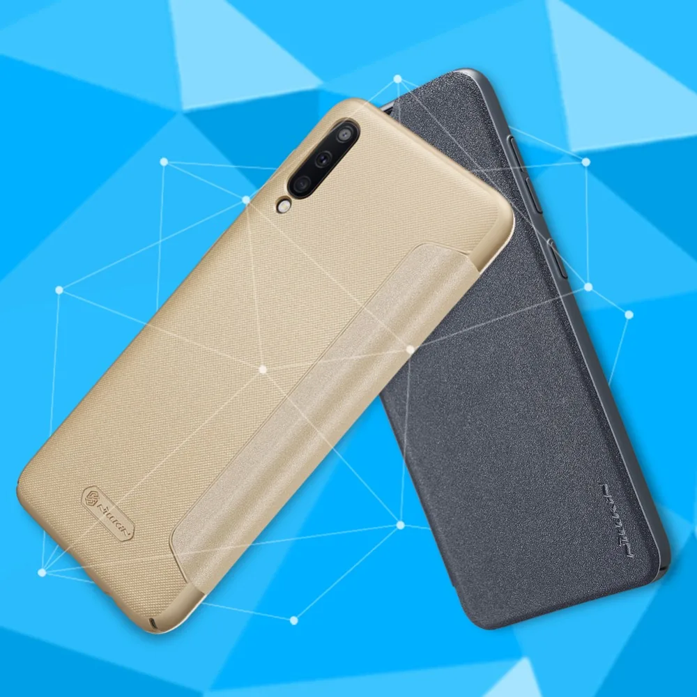 Для Samsung Galaxy A50 чехол Nillkin Sparkle роскошный Флип кожаный Жесткий ПК задняя крышка для
