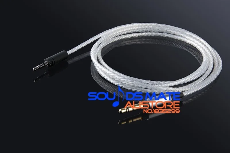 Обновленный посеребренный кабель OFC для наушников Sennheiser Накладные наушники 3