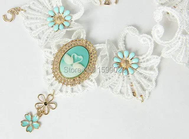 Благородная Свадебная Белая Кружевная повязка на голову в стиле ретро