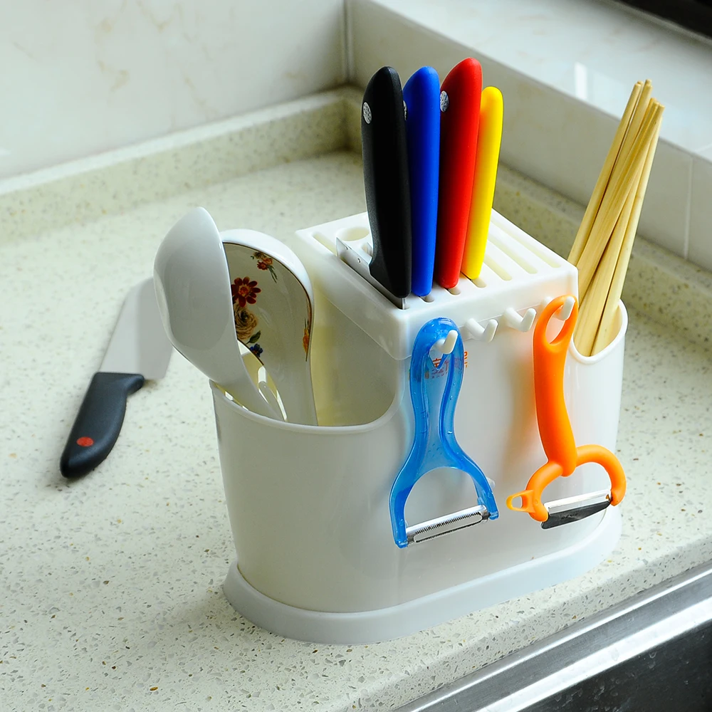 BYN Plastic Knife Forks Chopsticks Multifunction Storage Rack DQ1207 | Дом и сад