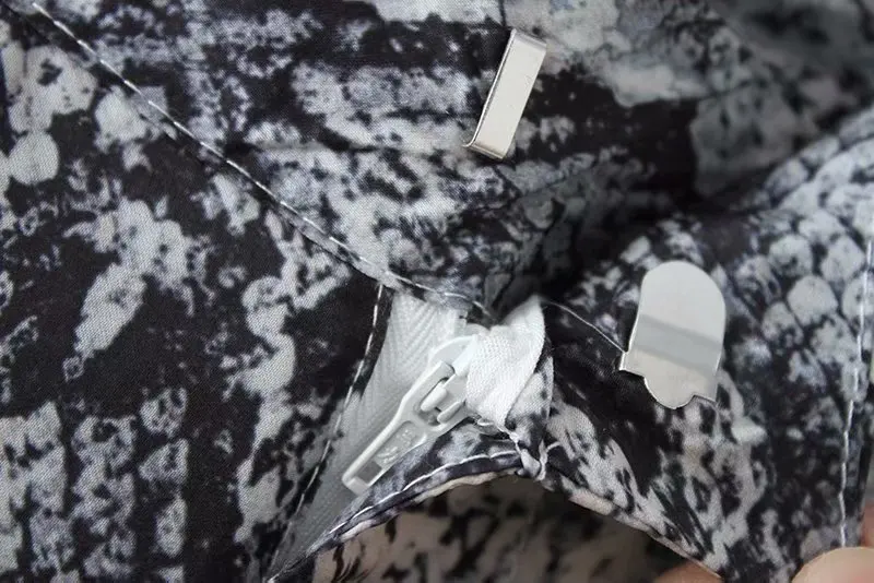 Брюки Flabbit женские с принтом змеиной кожи винтажные штаны-султанки до щиколотки