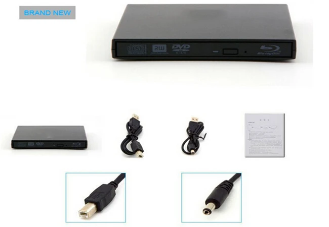 USB накопитель TPFEEL Bluray Drive внешний 3d проигрыватель с записью в формате Blu ray