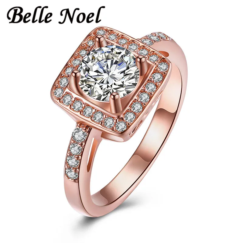 Belle Ноэль Винтаж кубического циркония Обручальные кольца для Для женщин