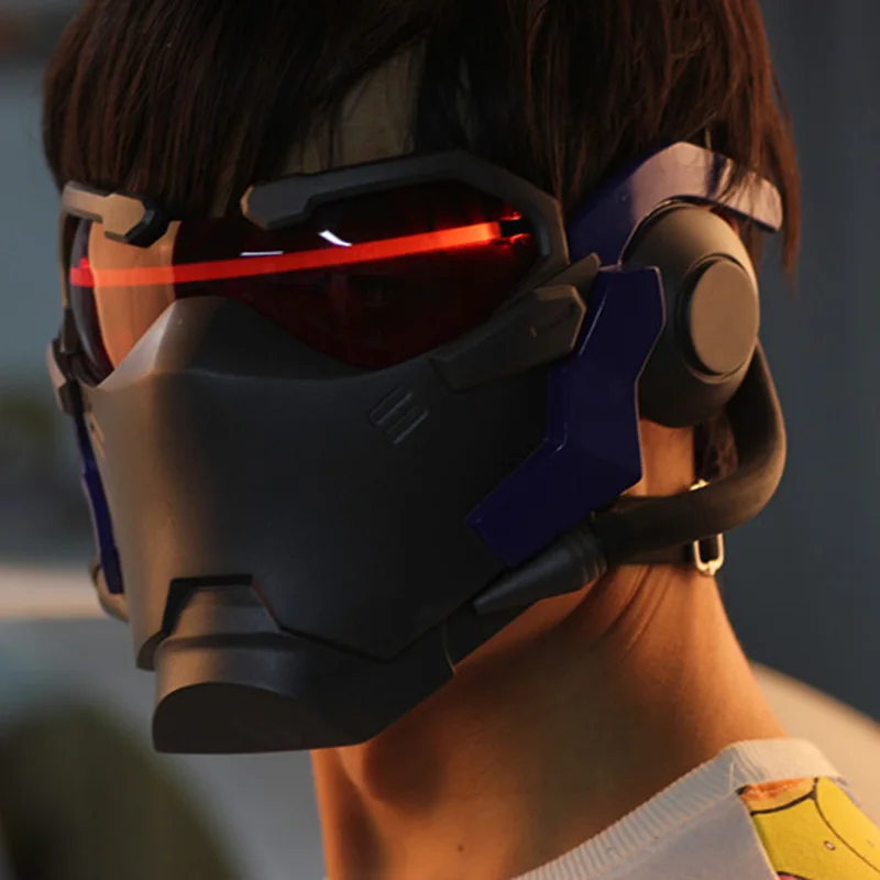 Лучшее качество. 76 светящихся масок Ever Soldier для костюма Soldier76 маска с светильник для костюмированной игры, тактические очки