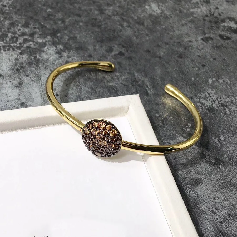 Женские браслеты с камнями розовое золото 2019 пробы серебро 585 пробы|Браслеты