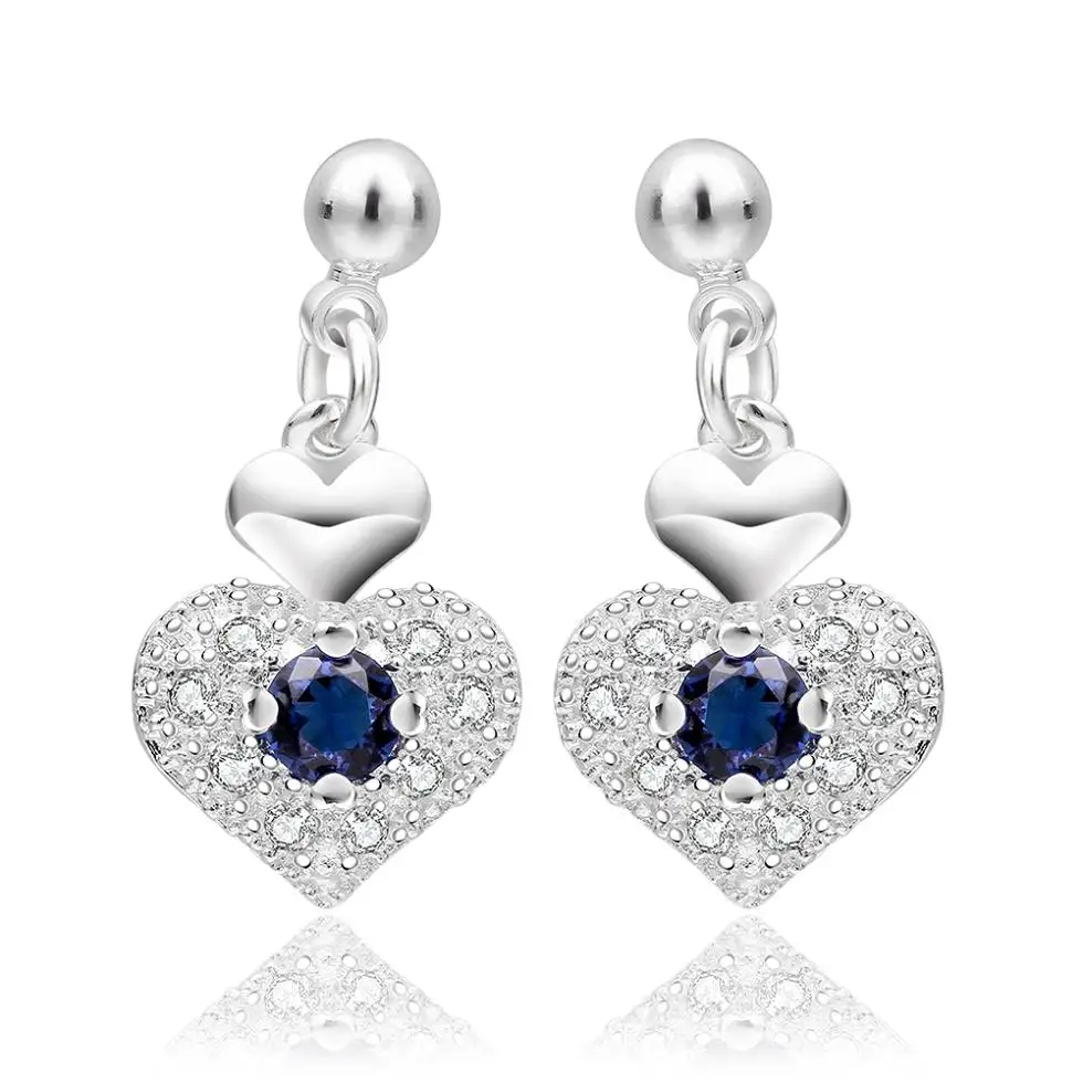 Сердце океана CE677 # Винтажные серьги оптовая продажа ювелирных изделий смешанные