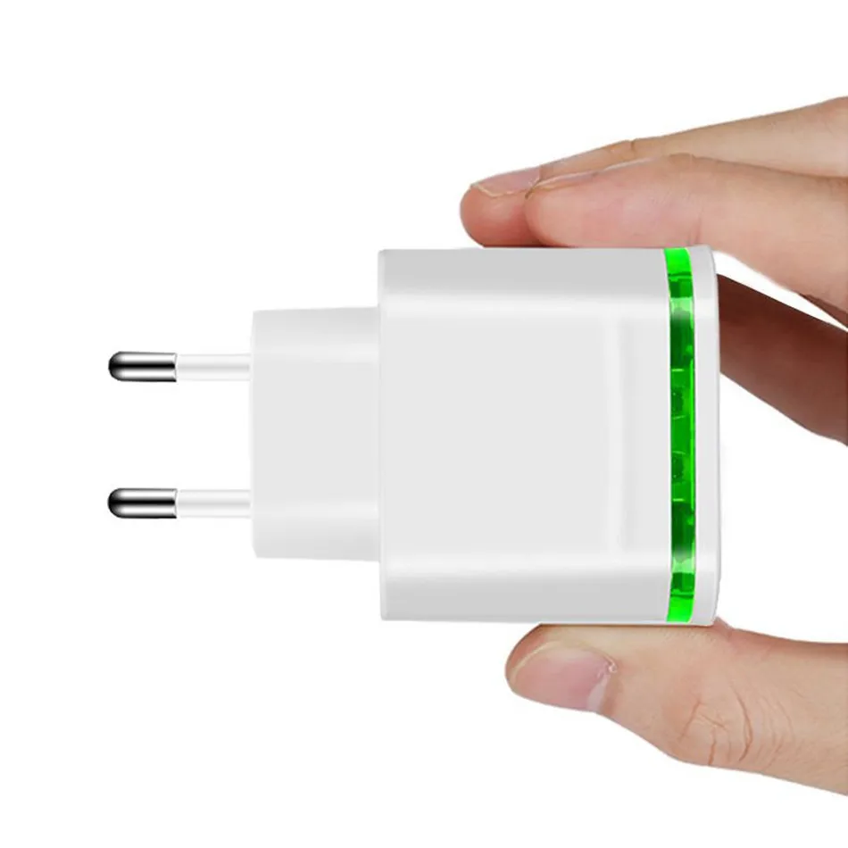 USB зарядное устройство с 4 входами 4A светодиодная лампа для путешествий