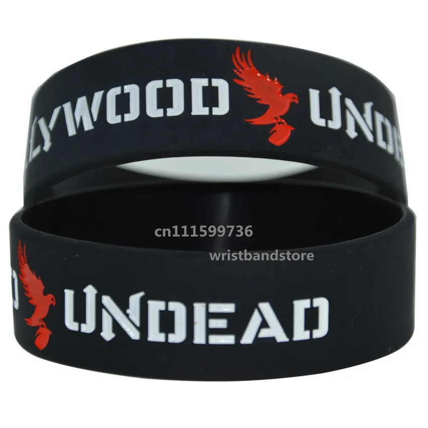 1 шт Голливуд немертвый силиконовый черный цвет браслет | Украшения и аксессуары