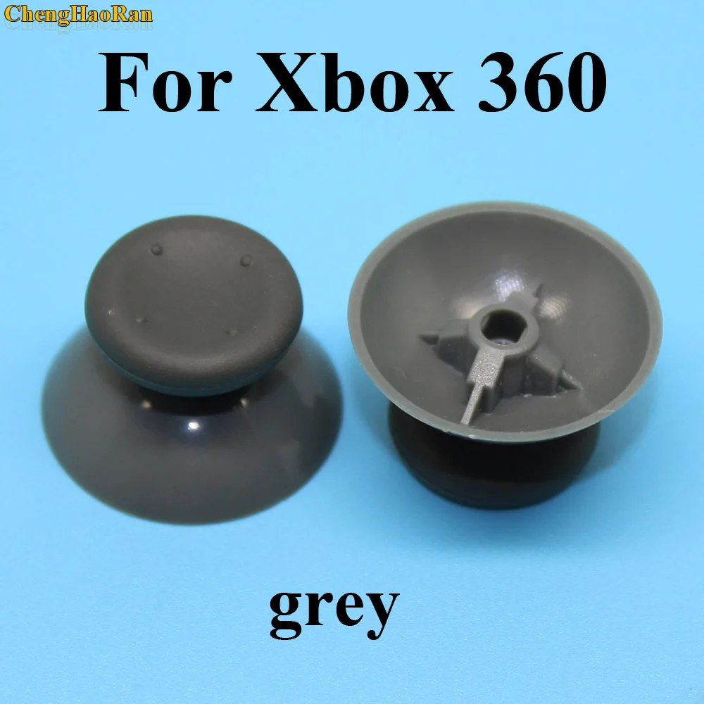For Xbox 360 grey 2 шт. 3D аналоговые палочки джойстик ручка колпачок для sony playstation Dualshock 3 4 PS3 PS4 Xbox One 360 контроллер джойстики колпачки - Цвет: For Xbox 360 grey