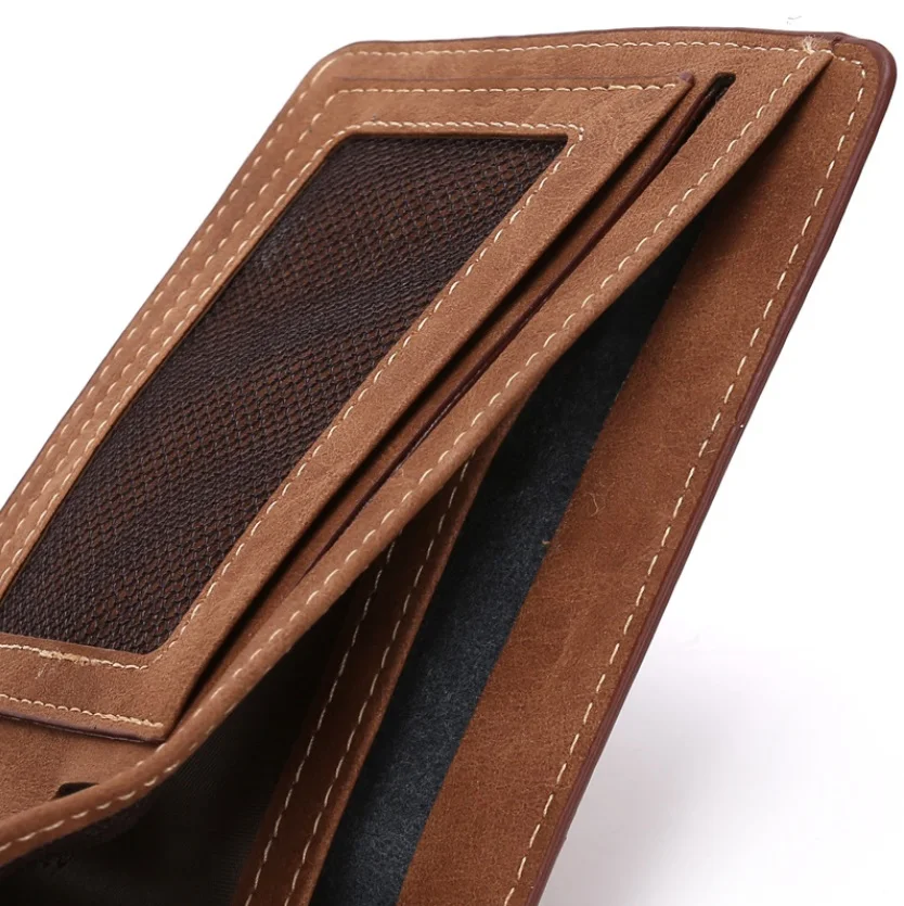 HUI MEN G2017 минималистичные винтажные дизайнерские мужские кошельки тонкий