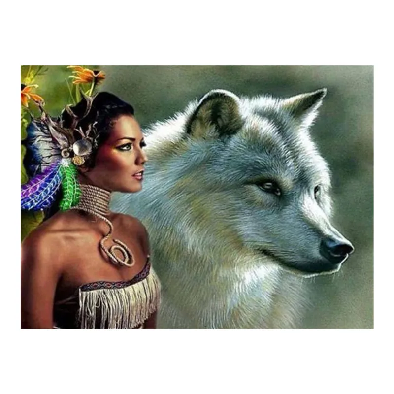 

Diamond Embroidery Sale 5D Round Diamond Painting,Girl and dog,Cross Stitch Square Full Mosaic Needlework Home Decoration