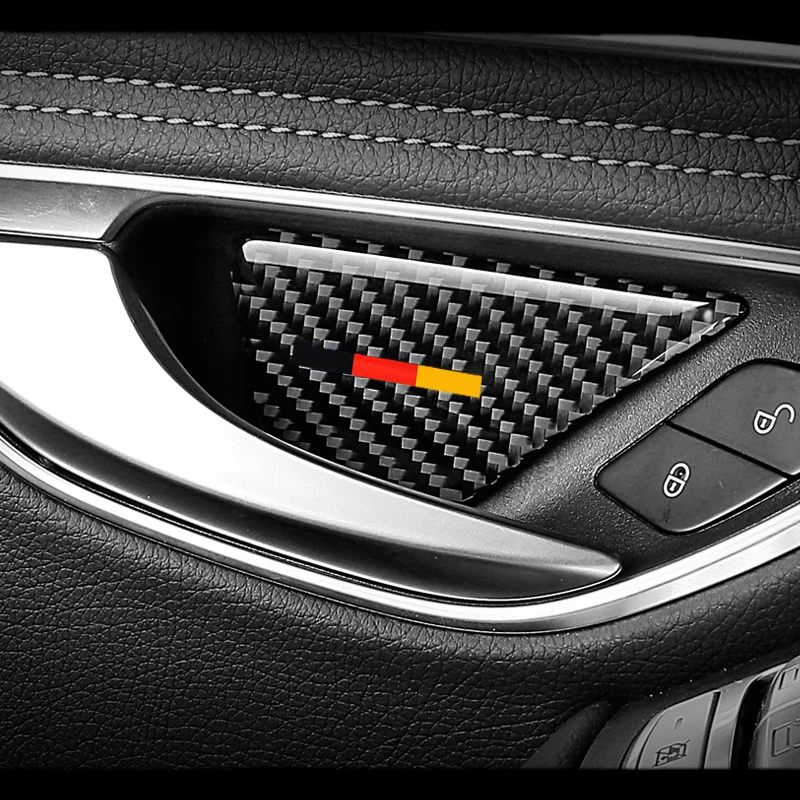 4 шт. автомобильные наклейки из углеродного волокна для Mercedes Benz C E Class GLC GLK W204 W205 W212
