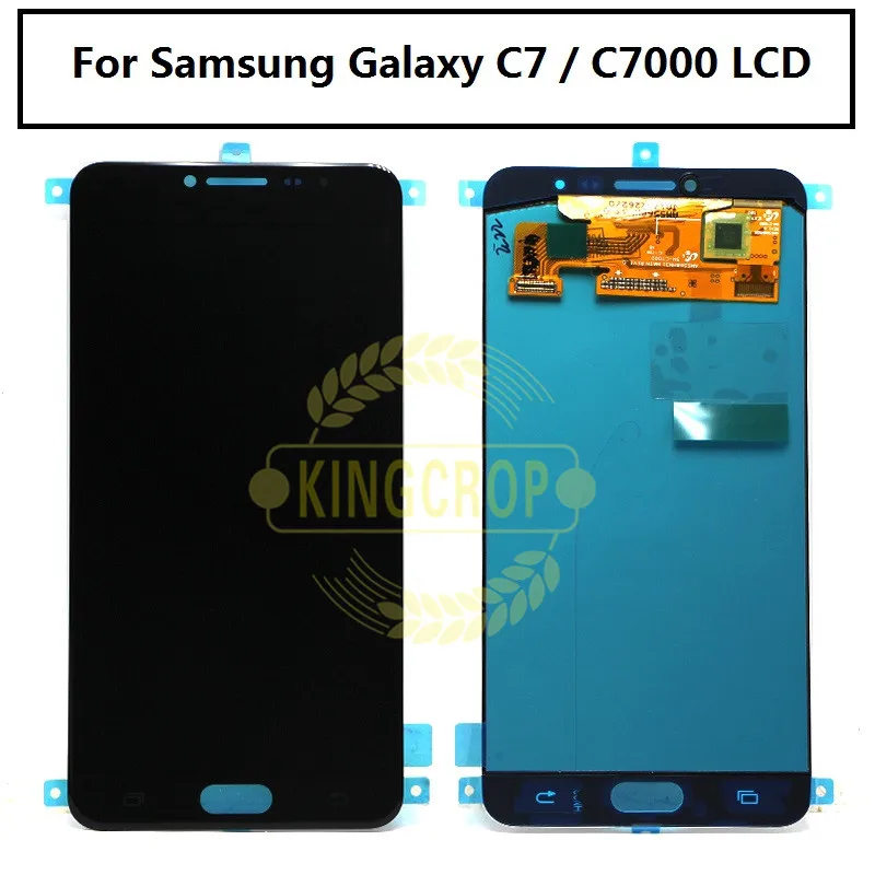 100% протестированный SUPER AMOLED 5 7 ''запасные части для Samsung Galaxy C7 C7000 ЖК дисплей