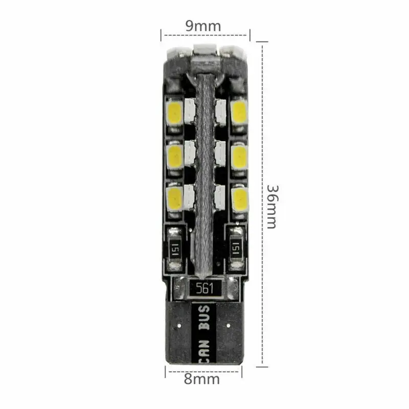2x светодиодная лампочка для салона автомобиля Canbus Error Free T10 белый 5730 8SMD Led 12В