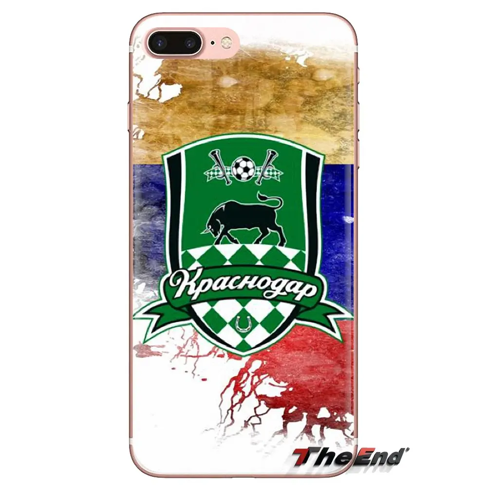 TPU Transparent Shell Cases For Xiaomi Redmi 4A S2 Note 3 3S 4 4X 5 Plus 6 7 6A Pro Pocophone F1 Football Club FC Krasnodar Byki |