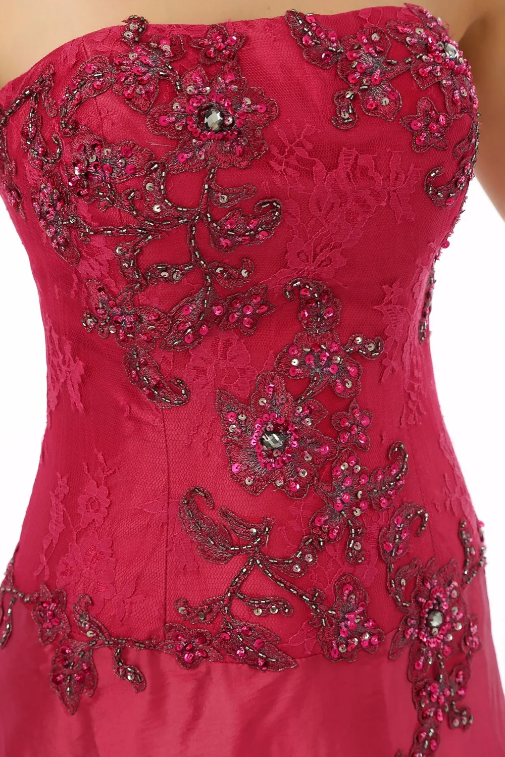 Длинное вечернее платье без бретелек с открытой спиной | Свадьбы и торжества