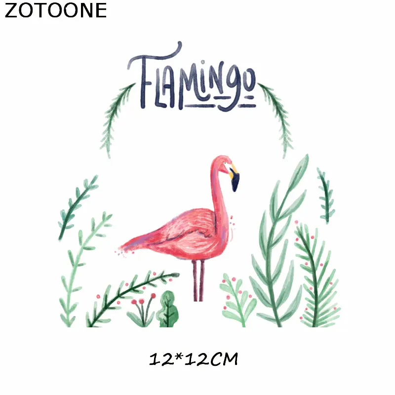 ZOTOONE Цветочные нашивки в форме животных для одежды Сделай Сам Тепловая передача термопечати для футболок Наклейки Аппликации железные наклейки подарки