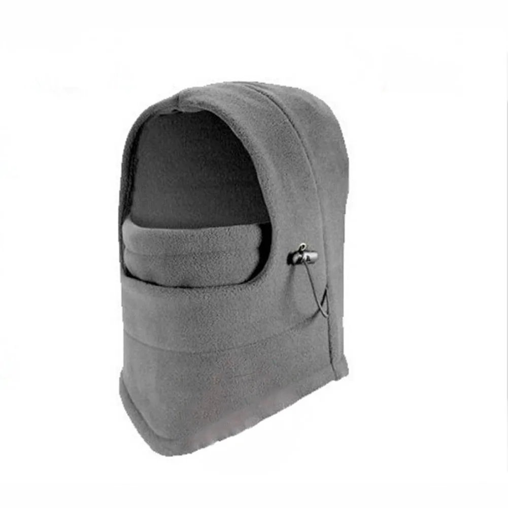Light Gray Зимние шапки с капюшоном для катания на лыжах и велоспорта, ветрозащитные теплые флисовые шапки JT-Прямая поставка - Цвет: Light Gray