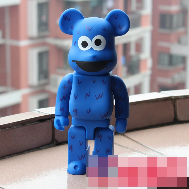 400% Be @ rbrick 11 дюймов Медвежья кунжутная печенье монстр ПВХ экшн-фигурка