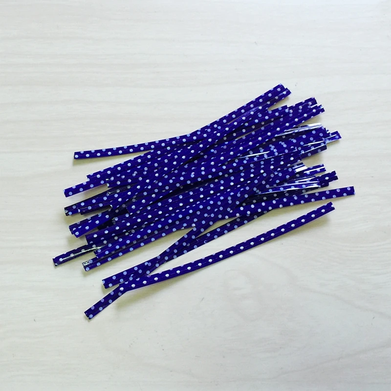 Оптовая продажа (1000 шт./лот) упаковка для выпечки нить упаковки леденцов 6 цветов в