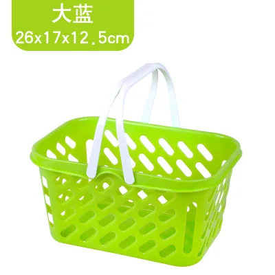 Big-Basket Классические игрушки для детей, Обучающие Детские игрушки, разделочная корзина для фруктов и овощей, миниатюрная кухонная посуда - Цвет: Big-Basket