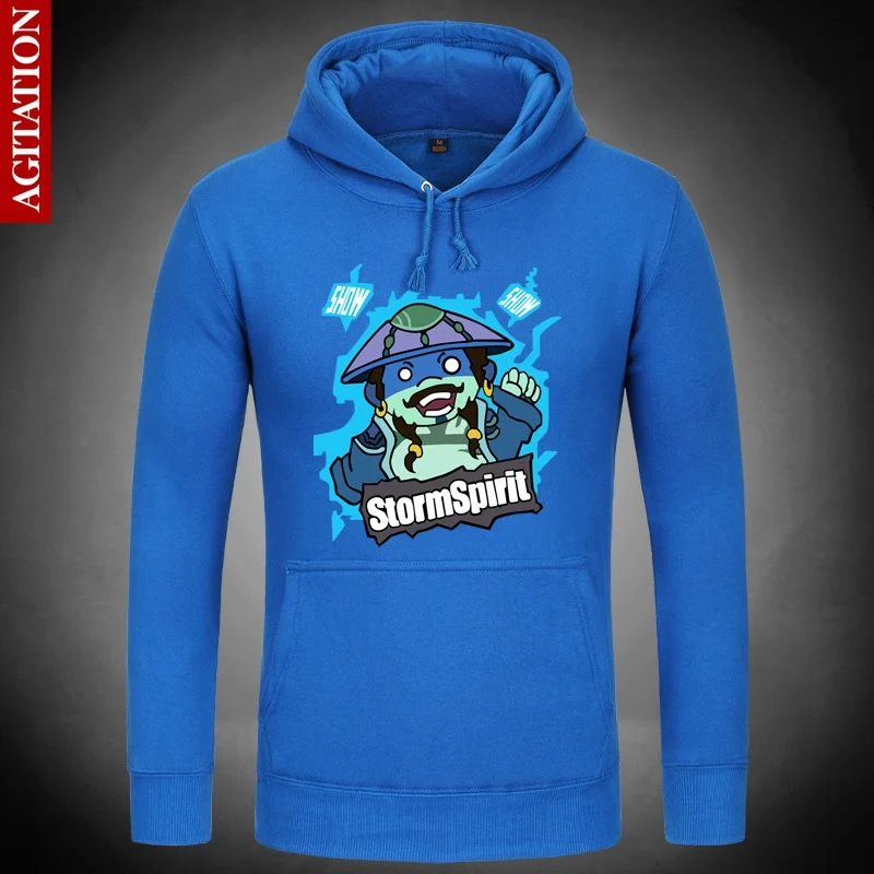 Storm Spirit panda Dota 2 все звезды толстовки с капюшоном пуловер свитшоты Свободная верхняя одежда милое игровое пальто унисекс из хлопка