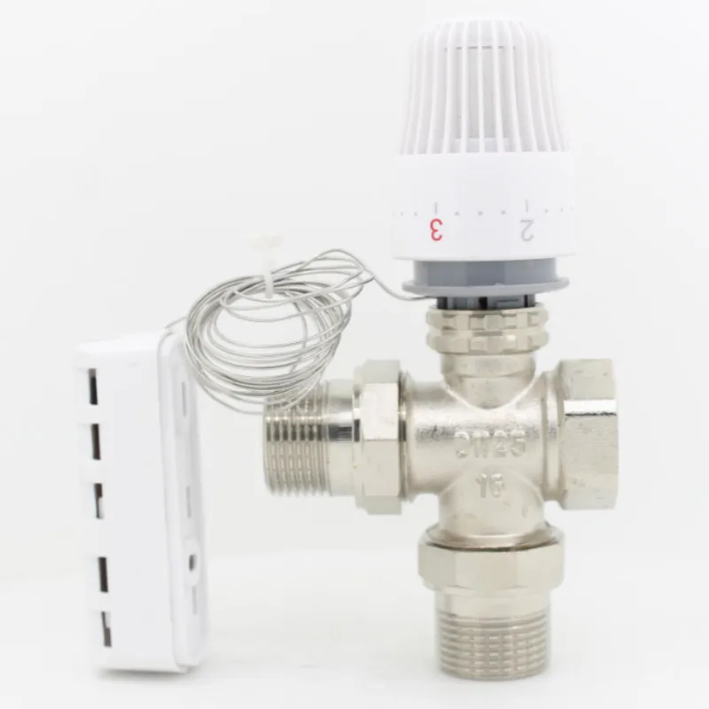 Energy saving Long range controller 6-28 degree For Plumbing system Indoor radiator thermostatic valve 3 way | Обустройство дома