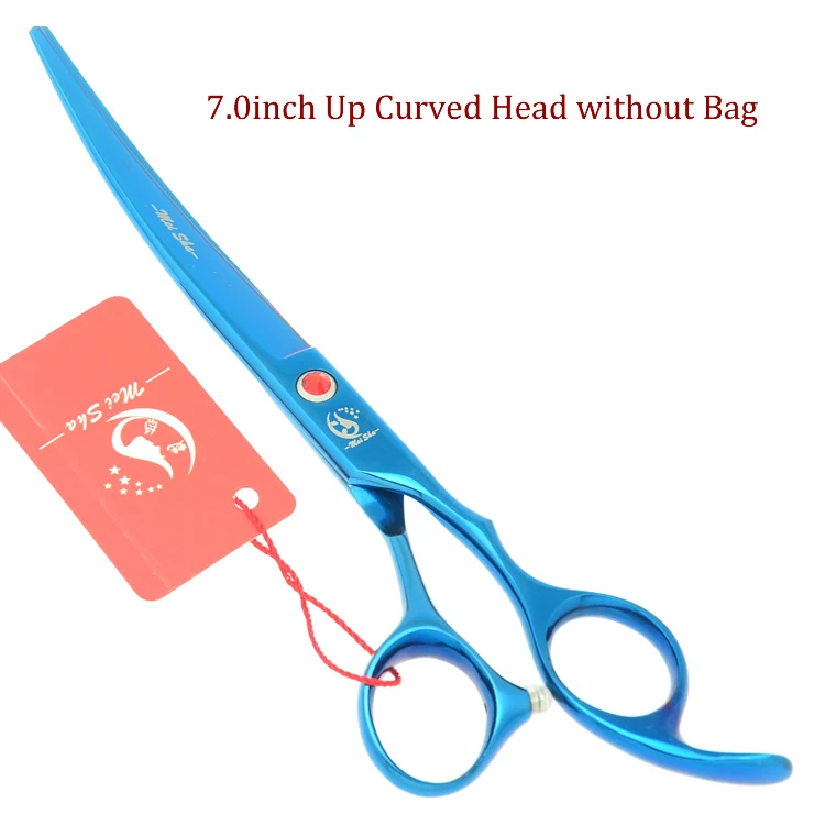 HB0123 no Bag Профессиональные ножницы для ухода за домашними животными Meisha, 7 дюймов, прямые ножницы для стрижки и истончения, изогнутые ножницы для ухода за собакой HB0117 - Цвет: HB0123 no Bag