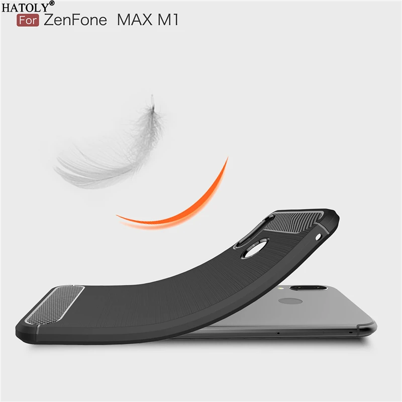 Чехол HATOLY для ASUS Zenfone Max M1 ZB555KL мягкие силиконовые чехлы с начесом из ТПУ |