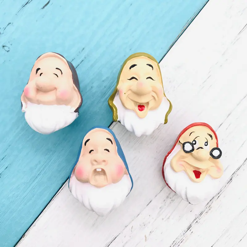 7 шт. в европейском стиле сказки изображение Мебельная ручка мультфильм гномов