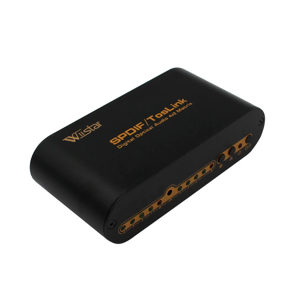 Новая высококачественная портативная цифровая оптическая аудиоматрица SPDIF/Toslink 4