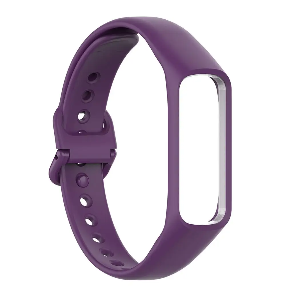 Purple Силиконовый ремешок для наручных часов, ремешок для samsung Galaxy Fit-e R375, умный Браслет, сменный ремешок для часов, аксессуары - Цвет: Purple