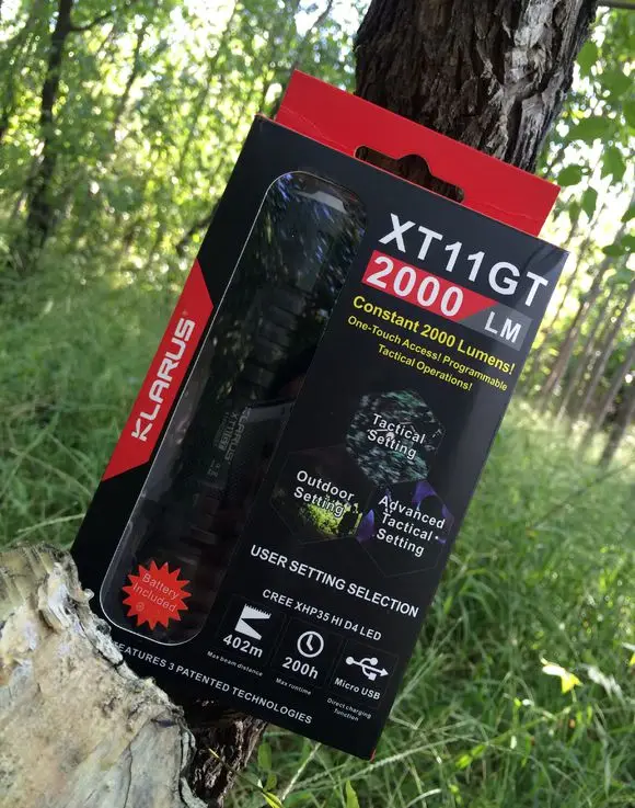 Кларус XT11GT тактический светодиодный фонарик 2000LM CREE XHP35 фонарь, заряжающаяся от usb-дисплея подставка+ 2600 мА/ч, 18650 Батарея для Охотничьи товары из Китая, оборудование
